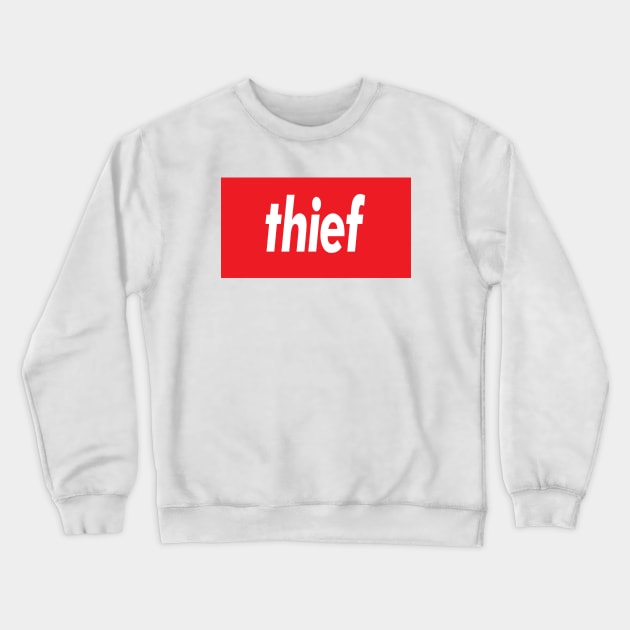 Thief Crewneck Sweatshirt by ProjectX23 Orange